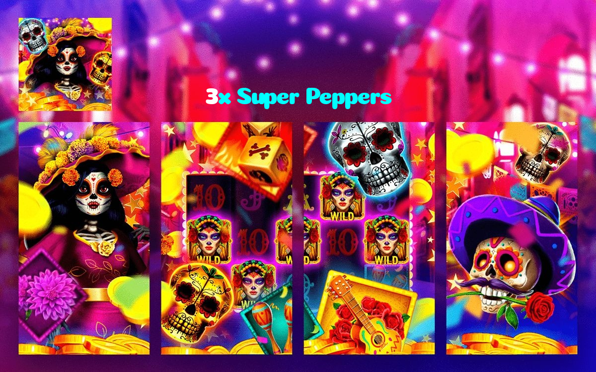 3x Super Peppers casino presented on mobile device in Pakistan with slots and live games